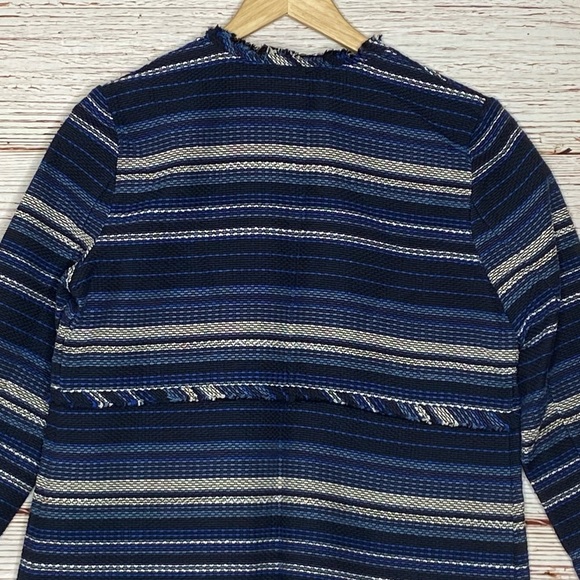 Vineyard Vines Striped Woven Jacket In Blue Sz XS - Picture 11 of 11